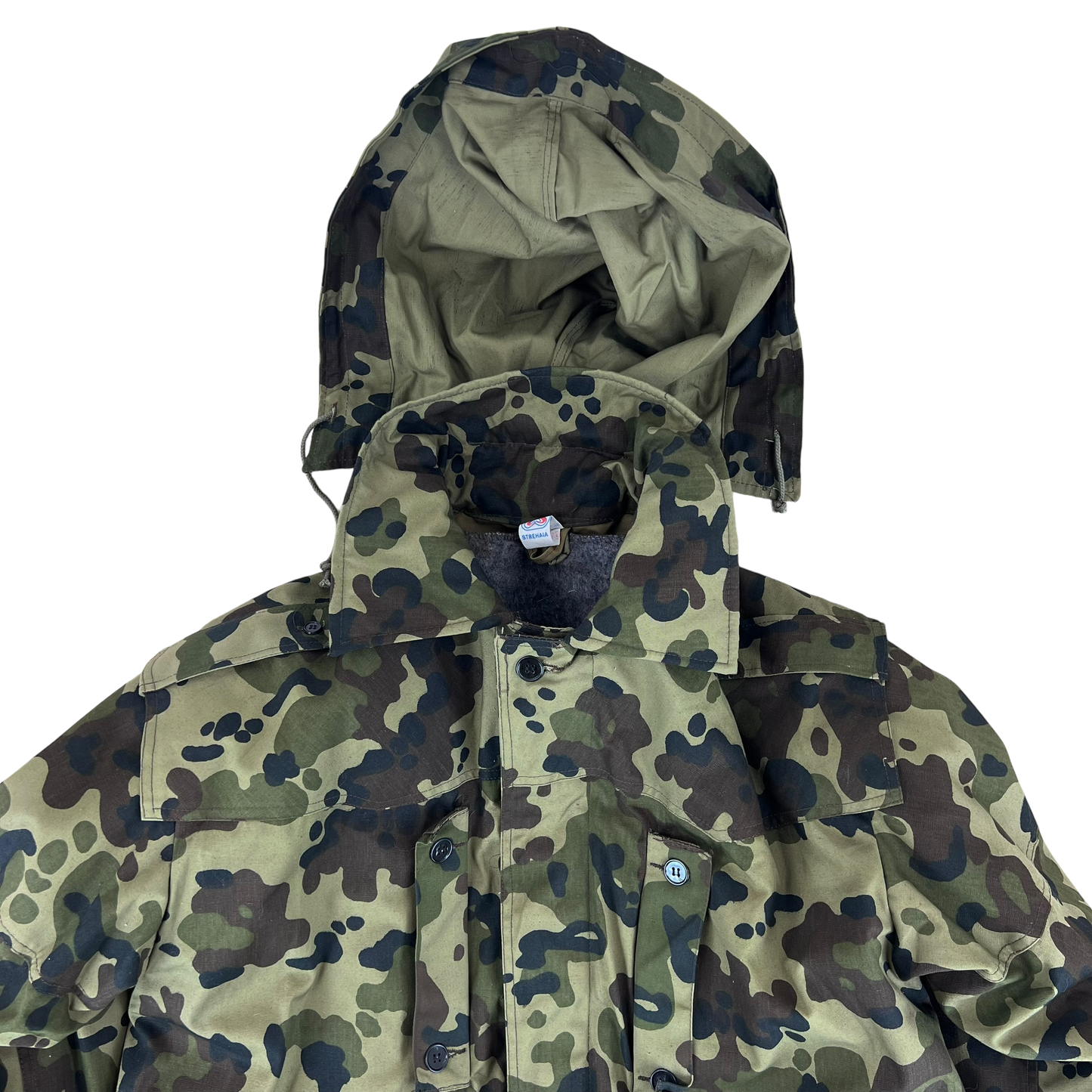 Romanian Army M1994 Fleck Leaf Camouflage Parka w/ Winter Liner - Medium