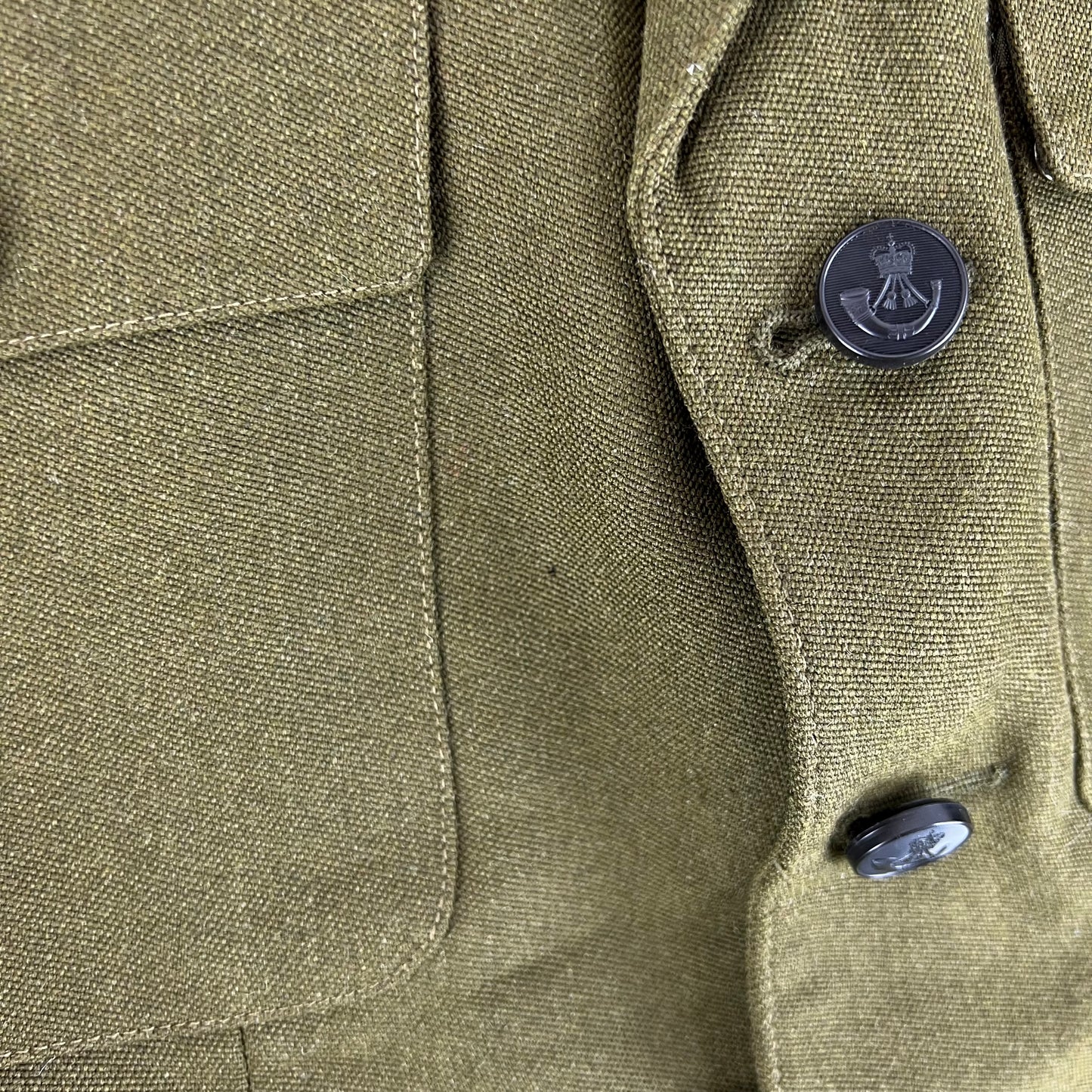 British Army 1980 Pattern No. 2 Olive Green Dress Jacket - Rifles Regiment - Medium 176/92