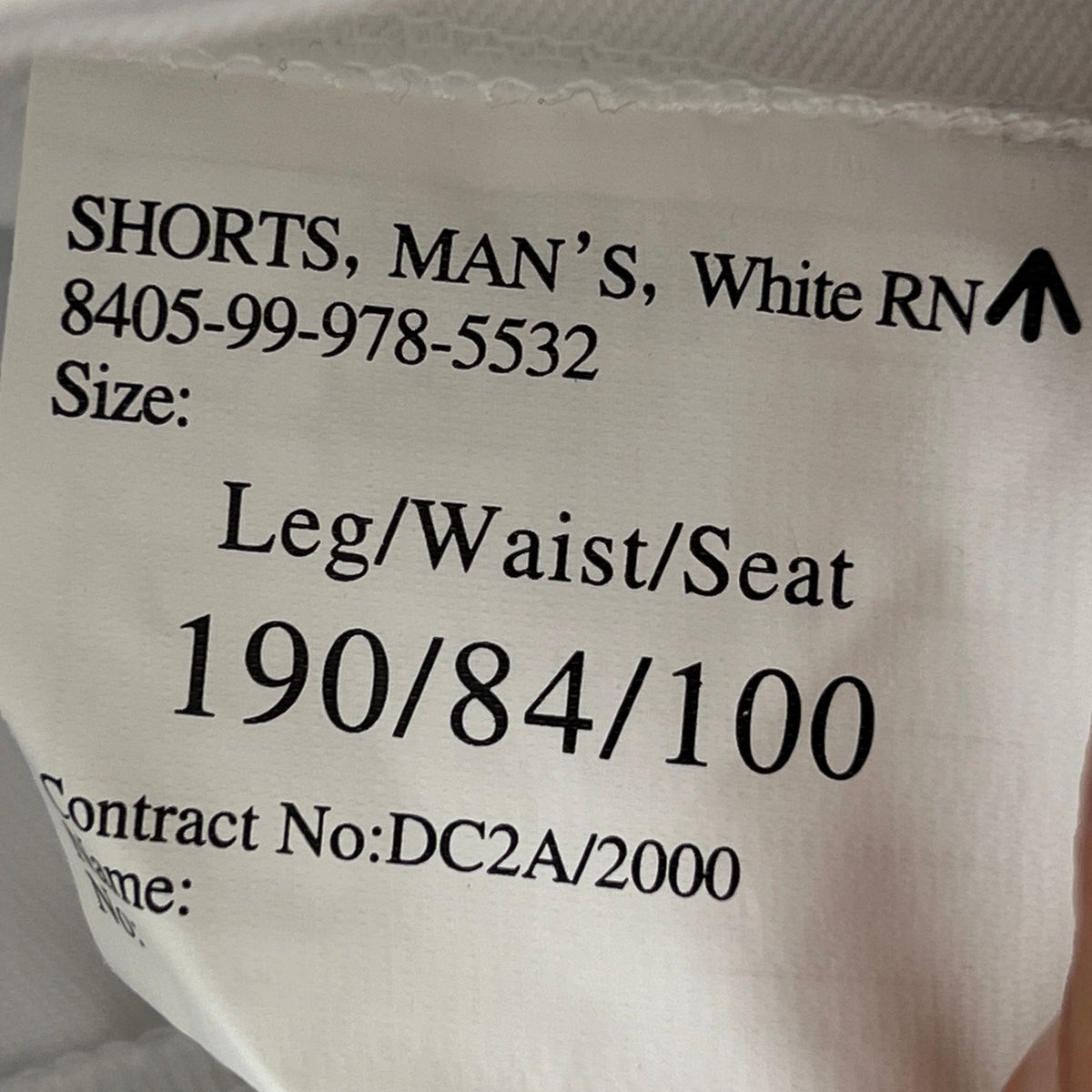 British Royal Navy White Dress Shorts - W33 190/84
