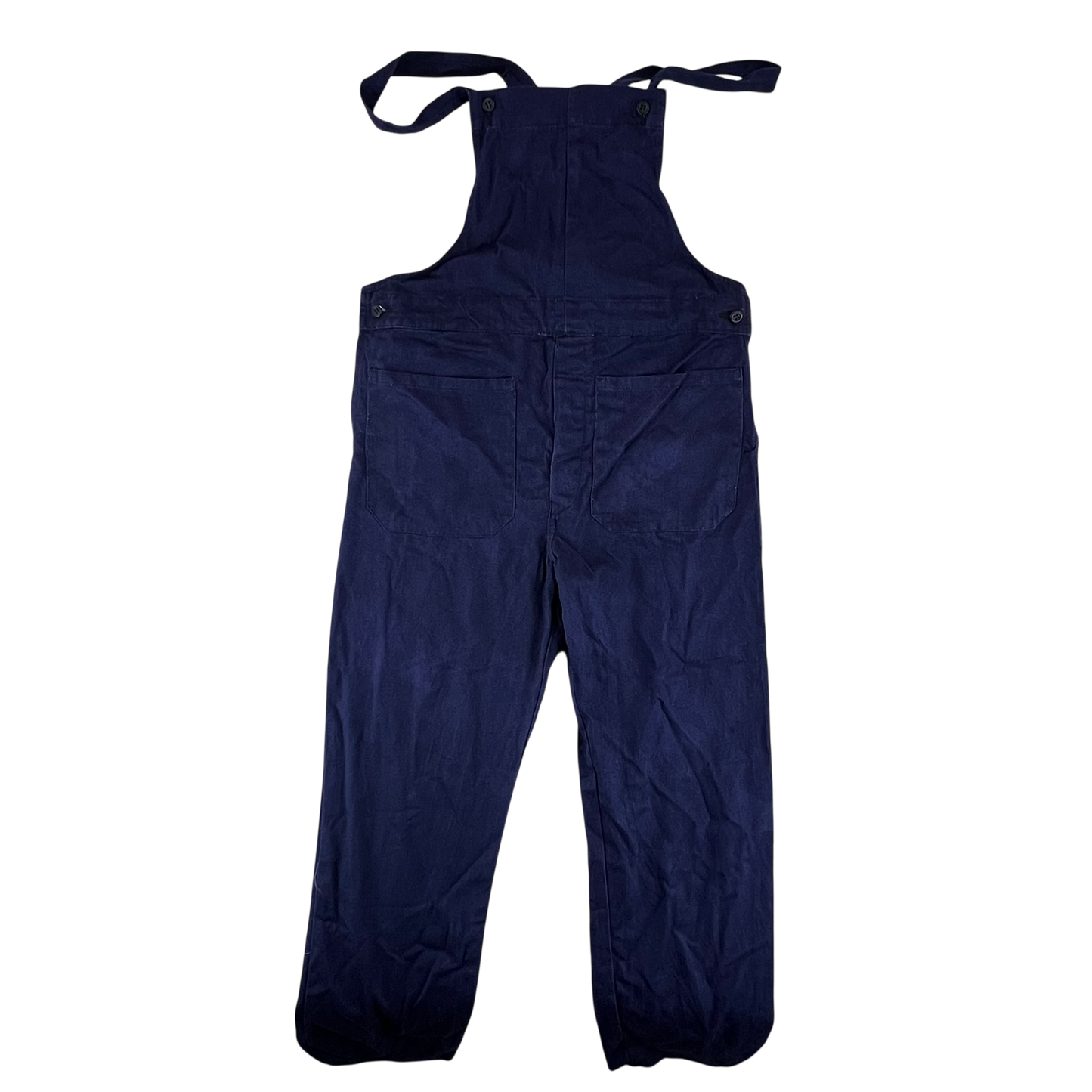 British Royal Navy 50s Salopettes Bibbed Dungarees - W39 L31.5