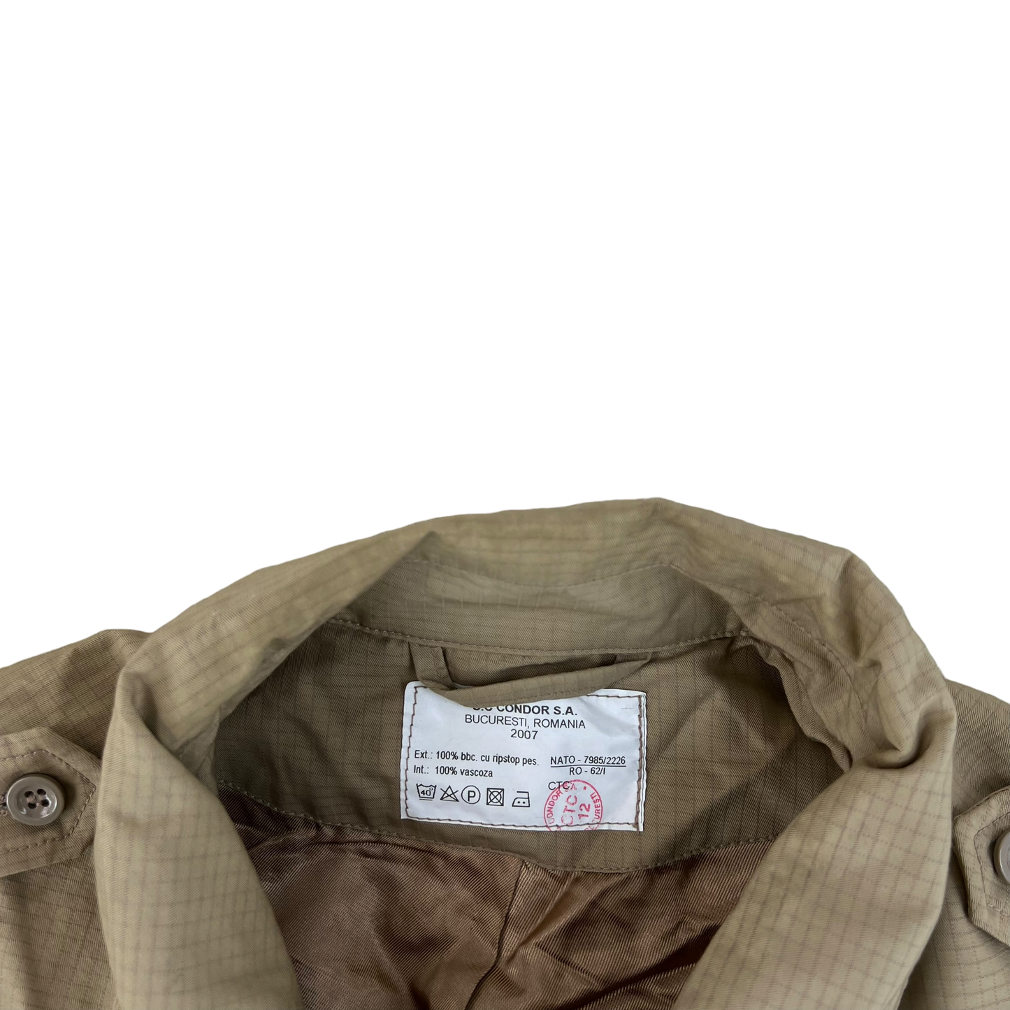 Romanian Army Tan Ripstop Blouson Jacket - XX Large