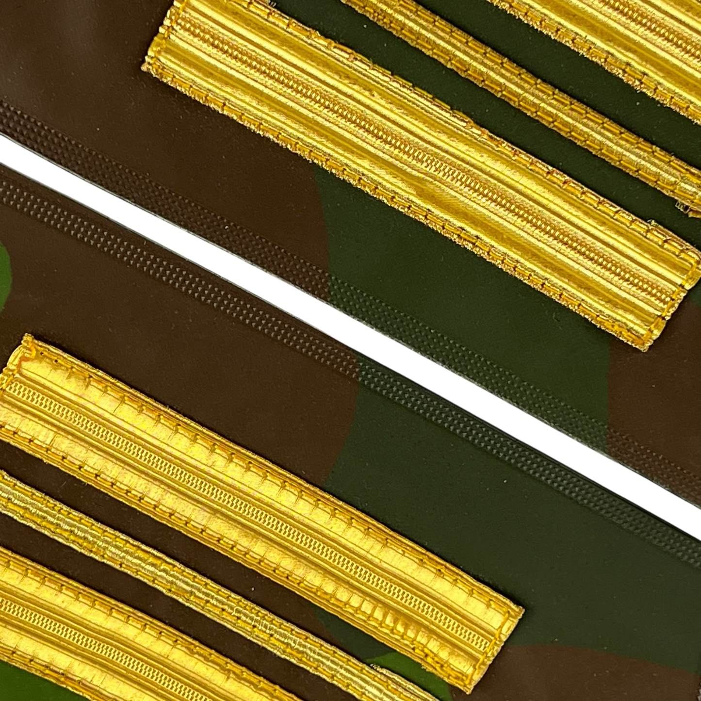 Finnish Army M91 Camo Pair of Captain Rank Cuff Tabs