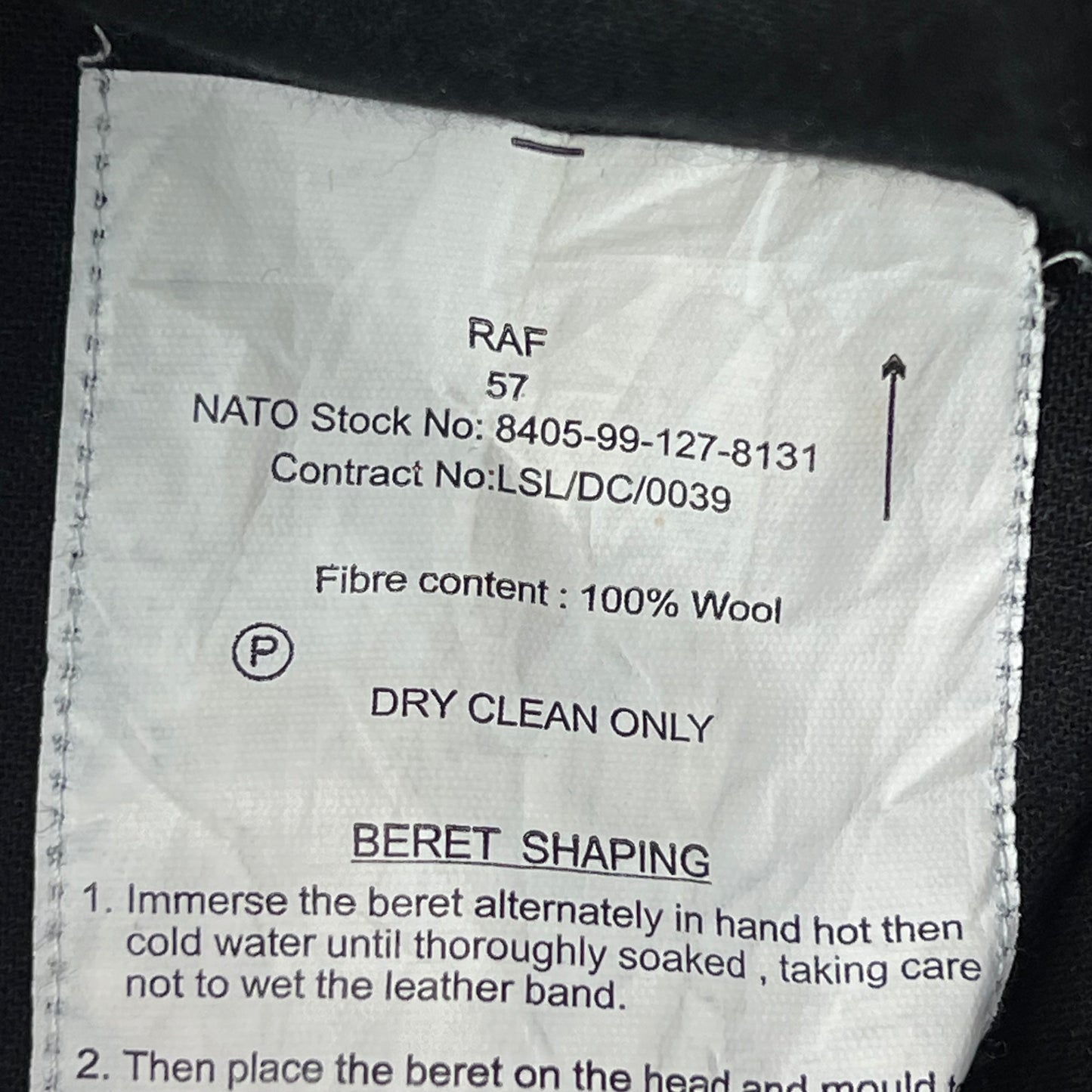 British RAF Beret w/ Badge - Medium 57cm