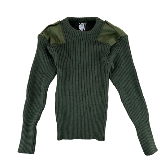 British Army Olive OG Utility Jersey Pullover Jumper - Small 88cm