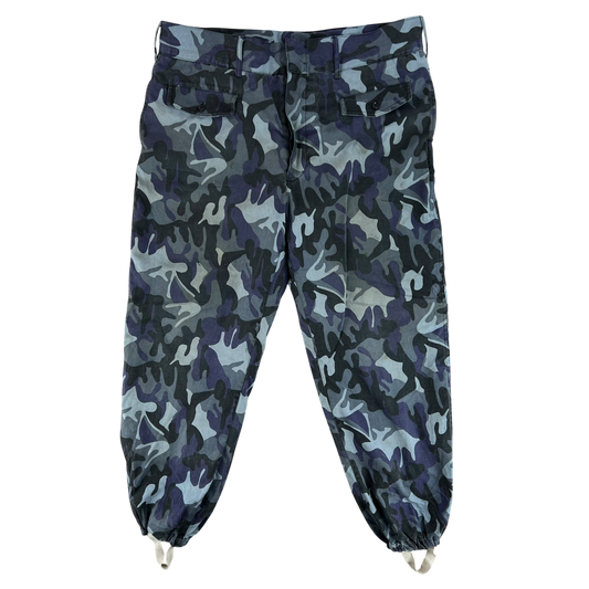 Romanian Army / Police M1990 Blue Leaf Camouflage Thermal Trousers - W42 L30.5