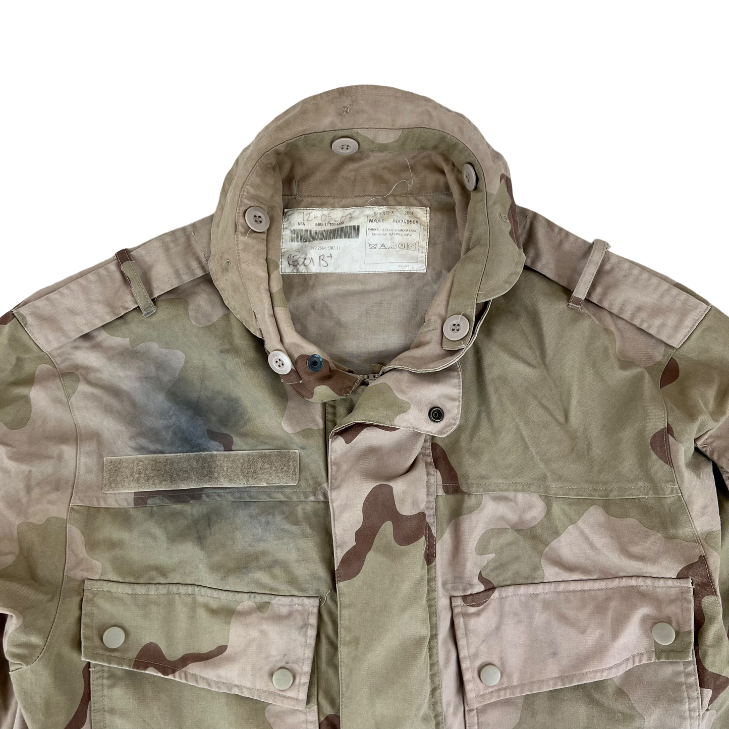 Dutch Army M93 Desert Camouflage Combat Jacket - Large