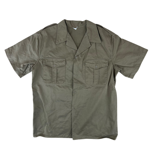 Greek Army M65 Khaki Shirt Short Sleeve - Medium