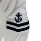 British Royal Navy Class II White Jumper Sailor's Top - Medium