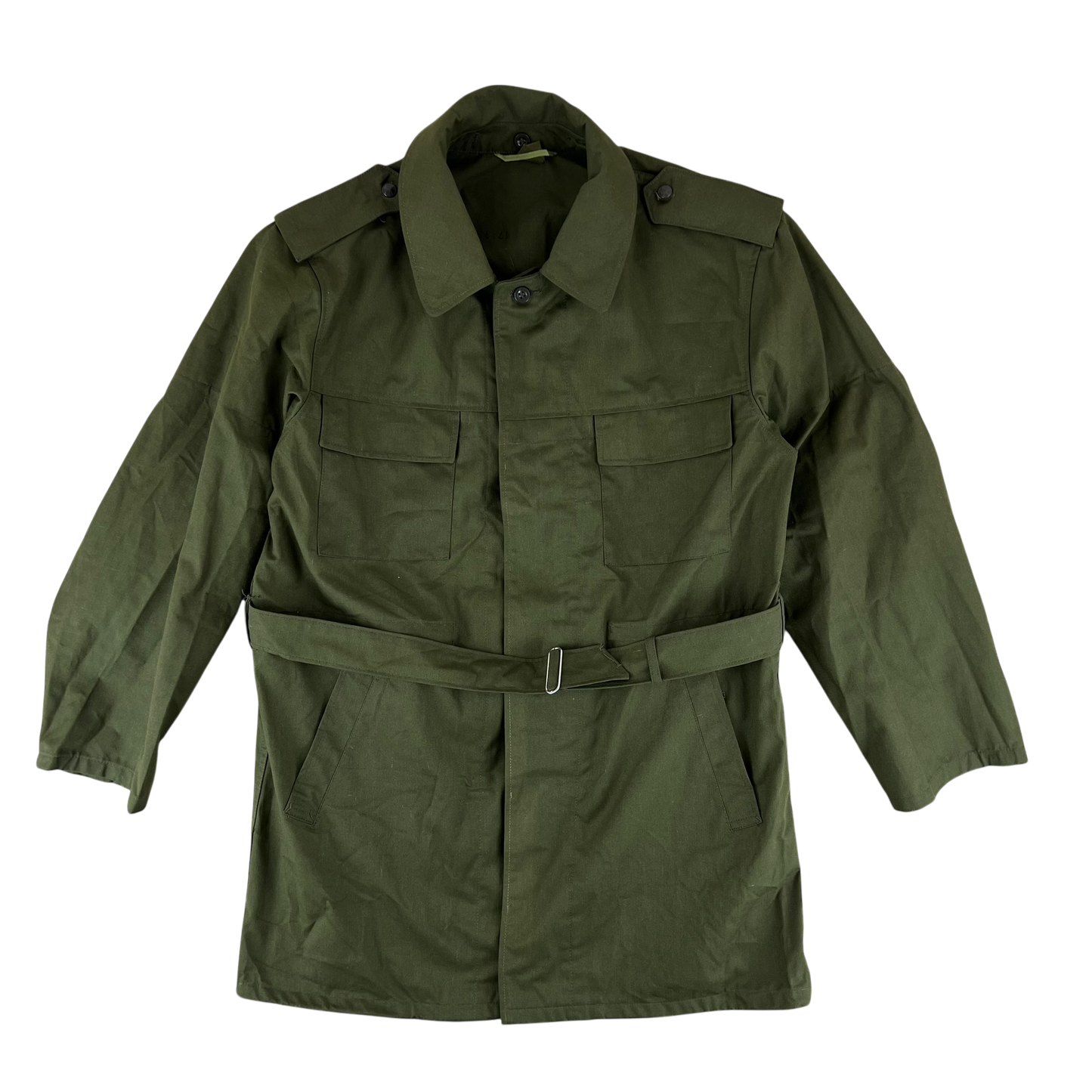 Czechoslovak Army M85 Field Parka w/ Belt Olive Green - X Large