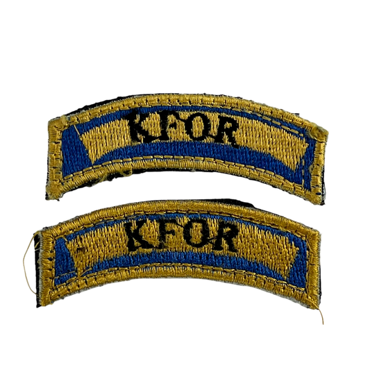 Finnish Army NATO KFOR Shoulder Patches