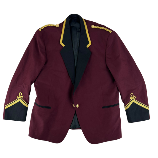 British Army Musician's Burgundy Performance Jacket - Large