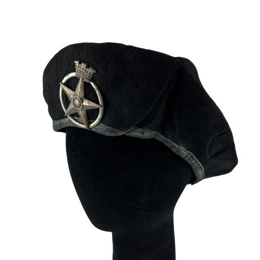 Italian Army Black Fregio Reparti Autonomi Beret - 56