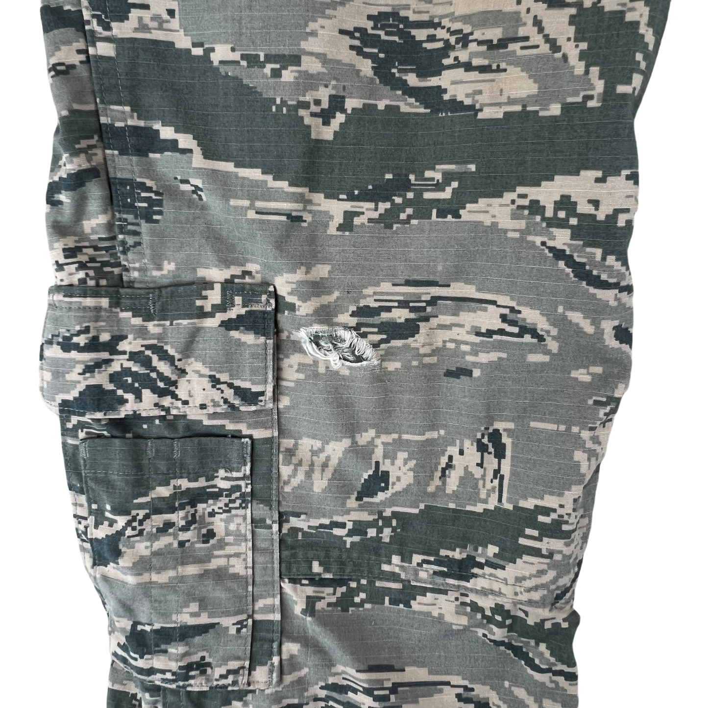 US Air Force Womens Digital Tiger Stripe DTS Pixel Camouflage BDU Combat Trousers - W33 L34