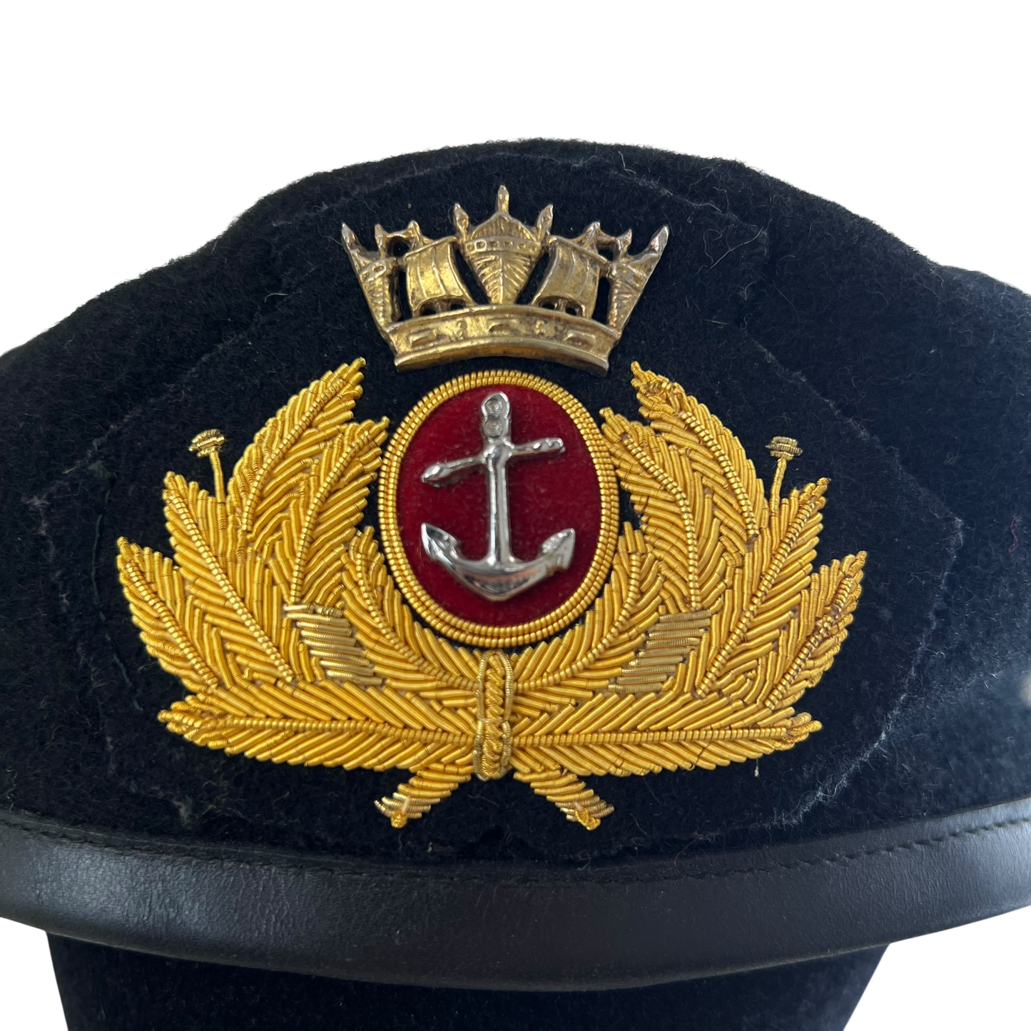 British Merchant Navy WW2 Beret w/ Patch - Large - X Large