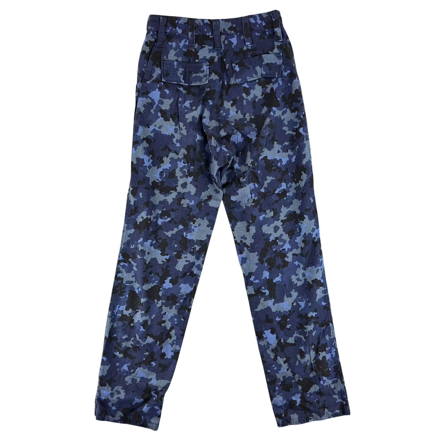 Romanian Navy M2017 Blue Camouflage Ripstop Trousers - W29 L32