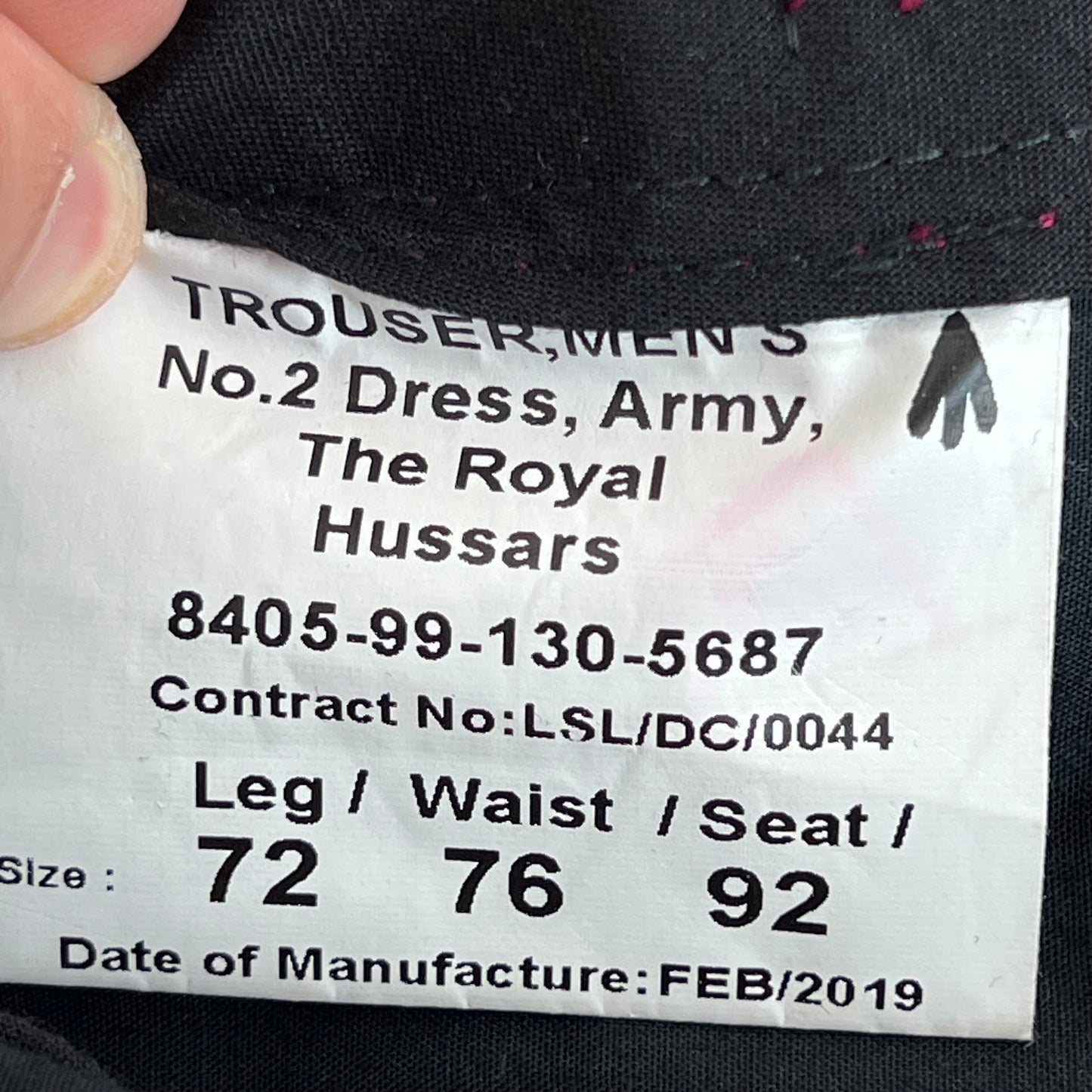 British Army Royal Hussars No. 2 Dress Trousers - W31 L25