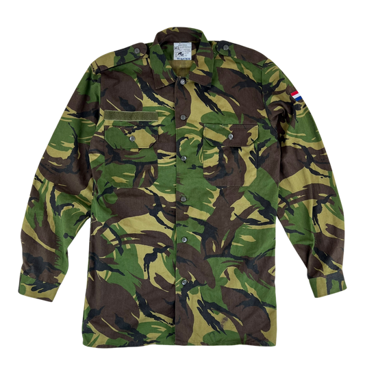 Dutch Army Field Shirt DPM Woodland Camouflage Long Sleeve - Medium