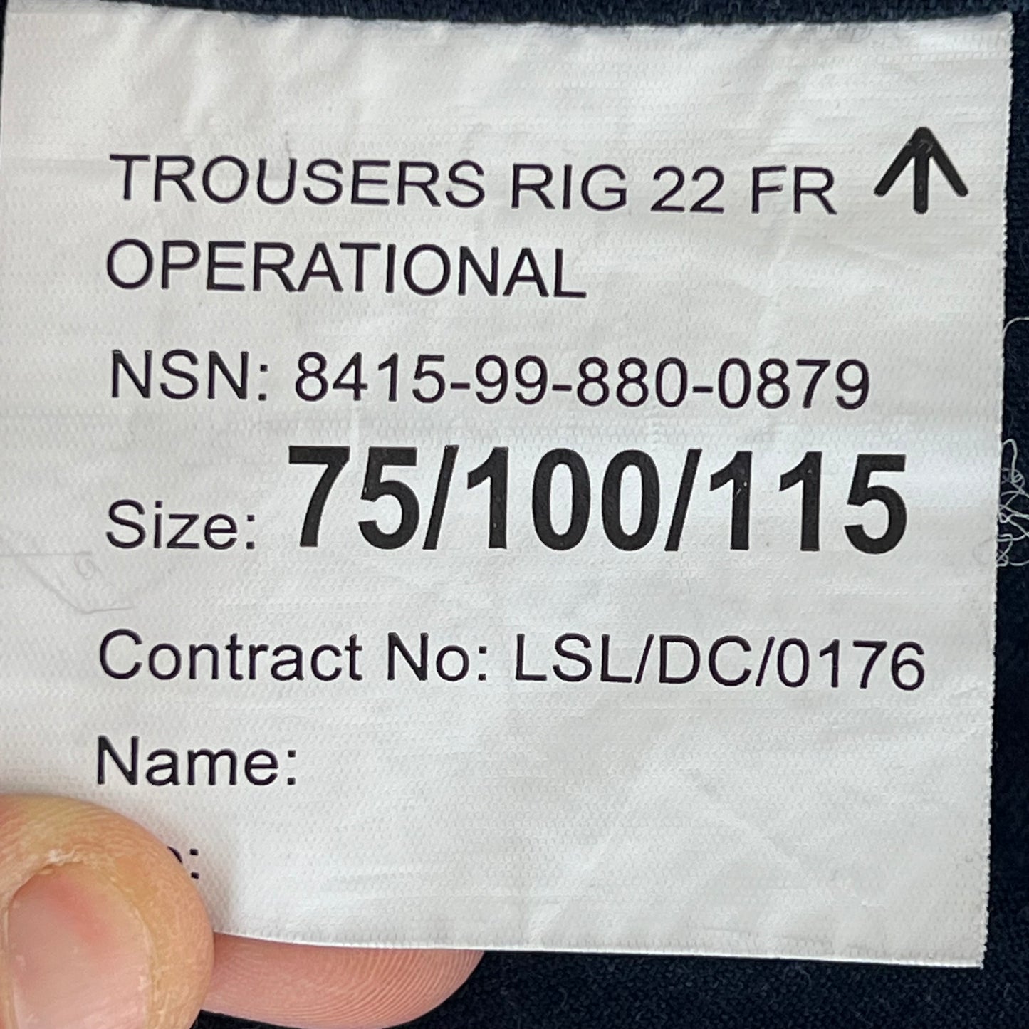 British Royal Navy FR Combat Trousers - W39 L25