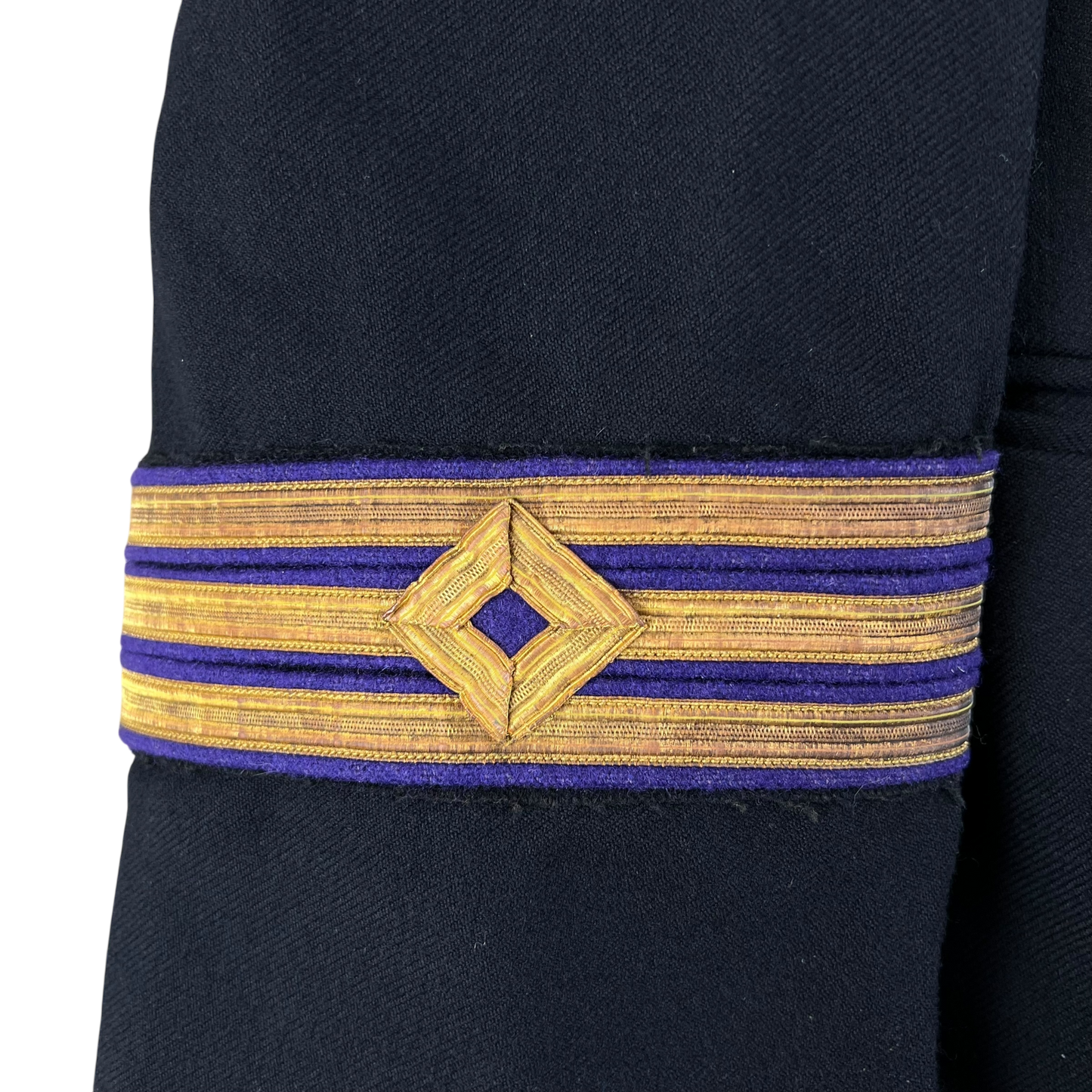 British Merchant Navy Black Dress Blazer Jacket - Medium