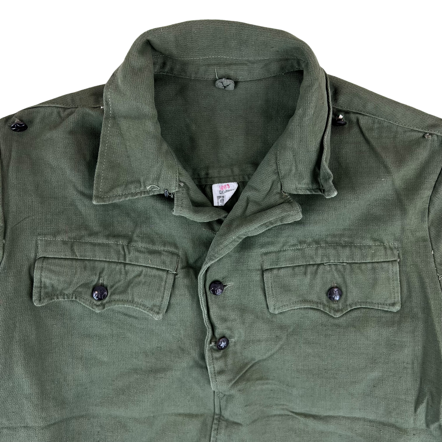 Bulgarian People's Army Cotton Olive Green Cossack Shirt - Large