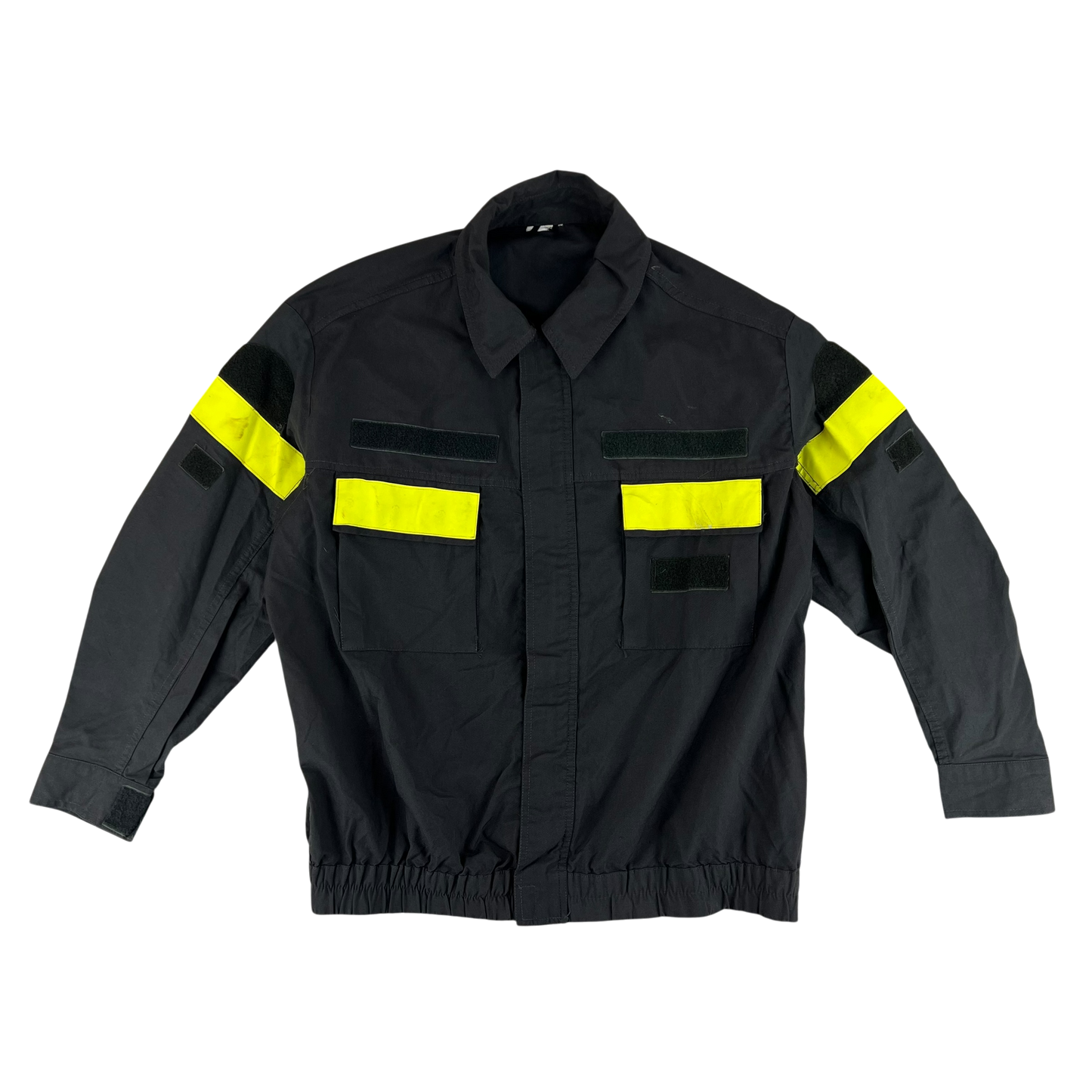 Italian Fire Services Hi-Vis Black Jacket - X Large