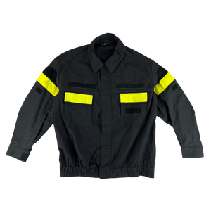Italian Fire Services Hi-Vis Black Jacket - X Large