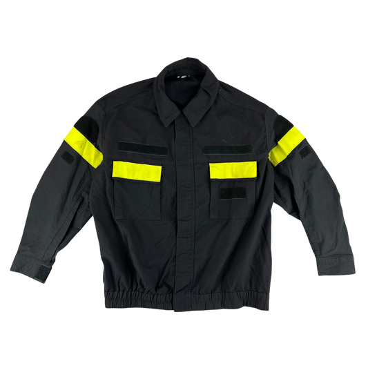 Italian Fire Services Hi-Vis Black Jacket - X Large
