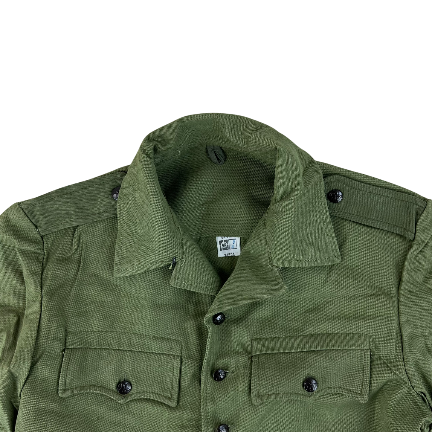 Bulgarian People's Army Olive Green Cossack Shirt - Medium