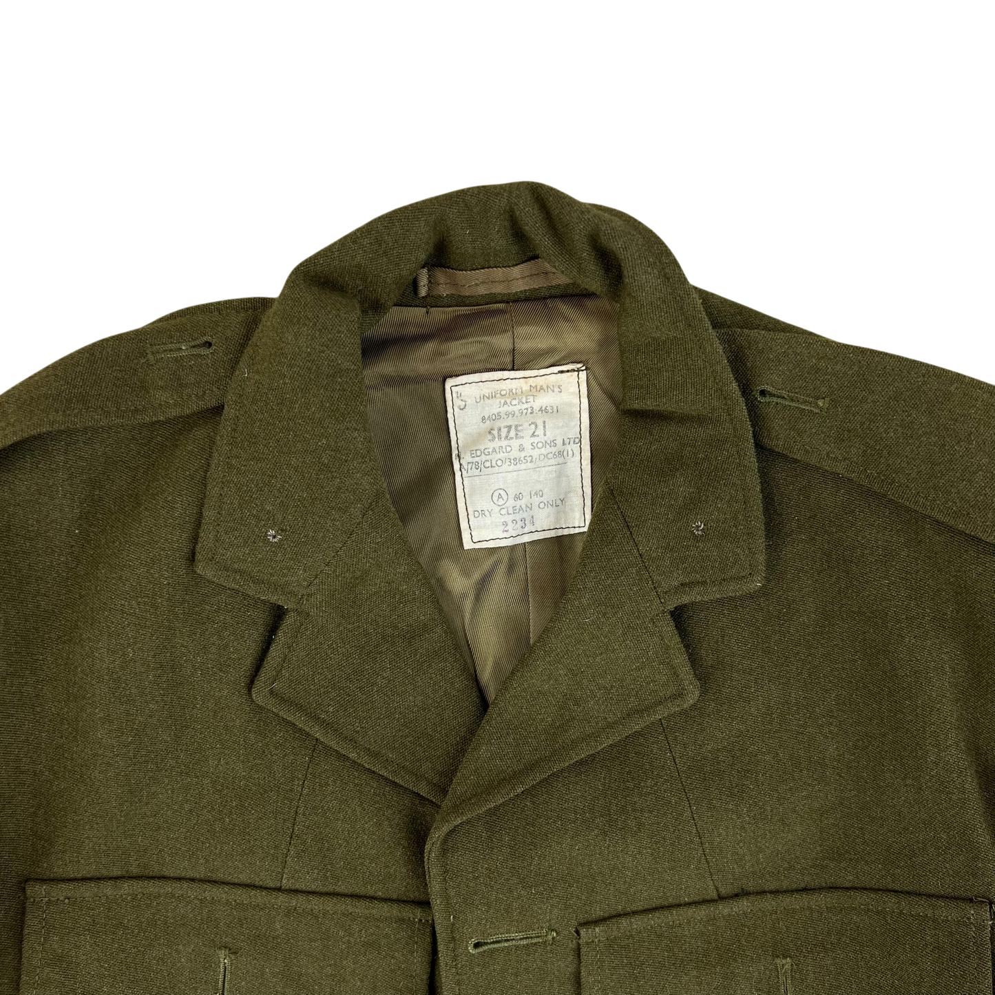 British Army 60s Service Dress Jacket - Medium