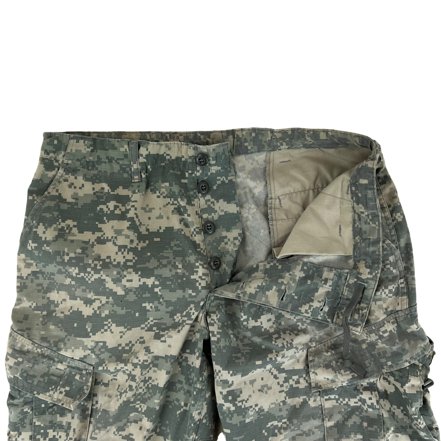 US Army UCP Pixel Camo ACU BDU Ripstop Combat Trousers - W38 L30