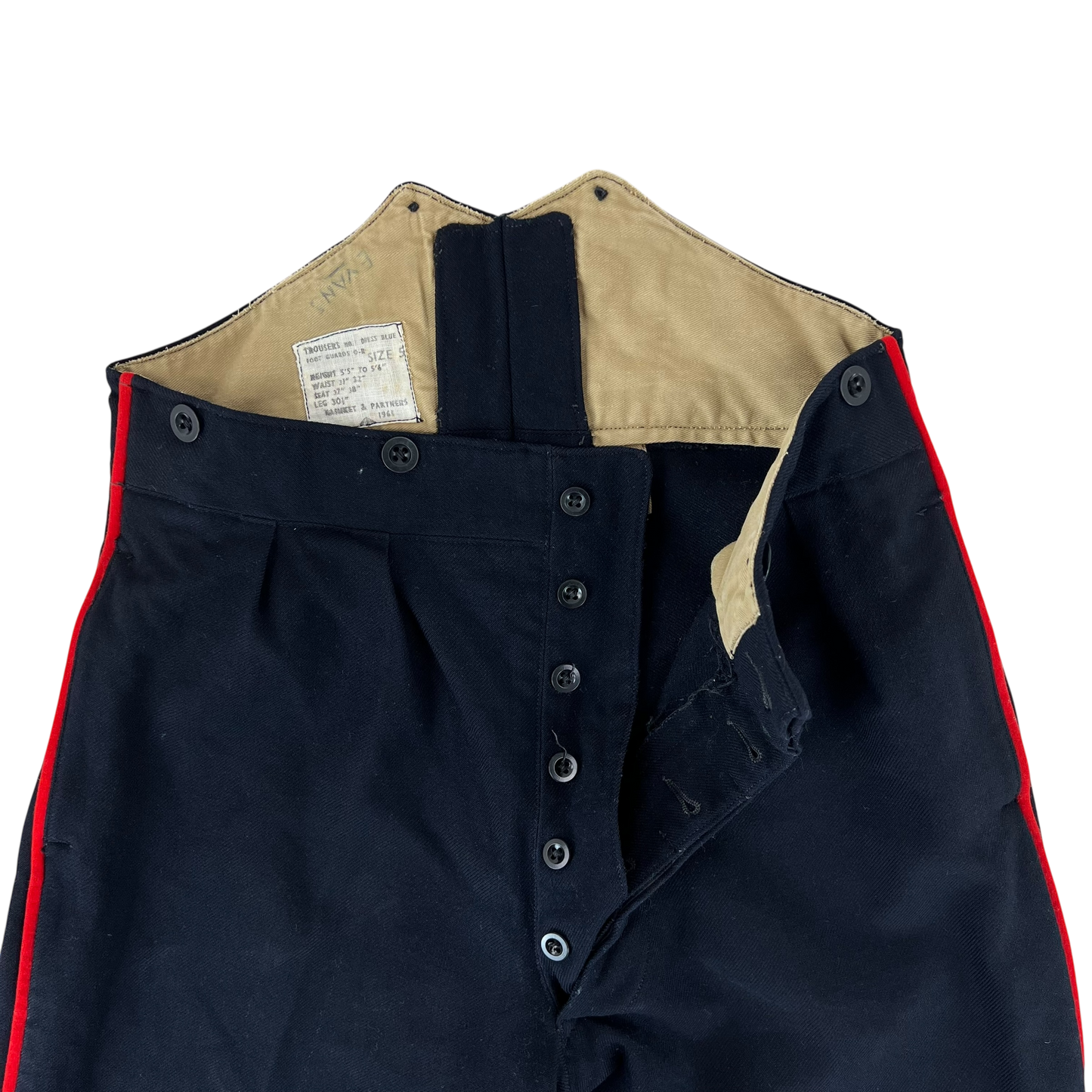 British Army 60s Footguards No 1 Blues Dress Trousers - W32 L29