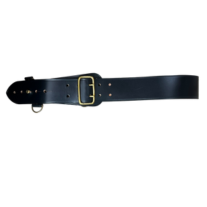 British Army Black Leather Belt - Large / X Large SIZE 5