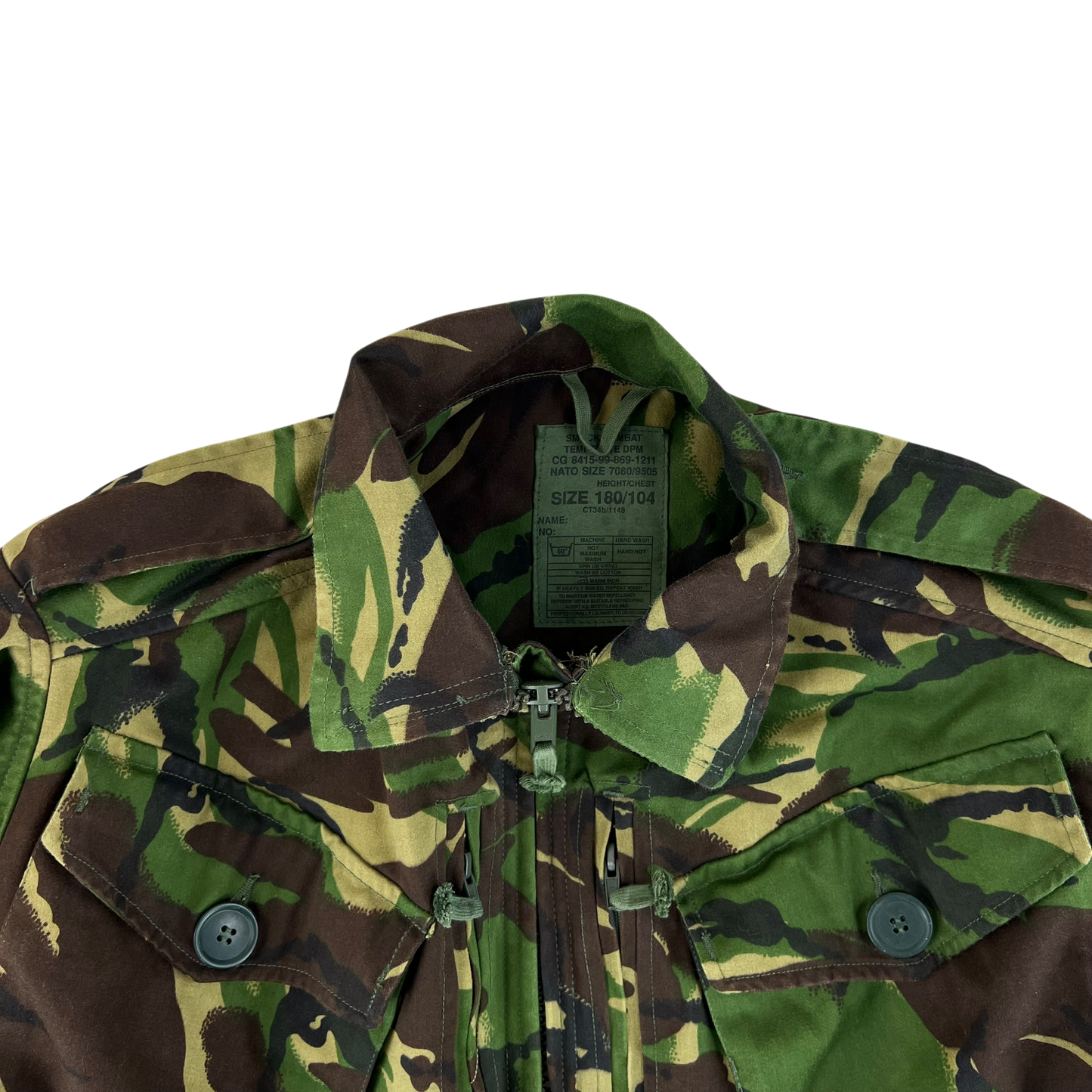 British Army 84 Pattern Woodland DPM Camo Combat Smock - Large 180/104