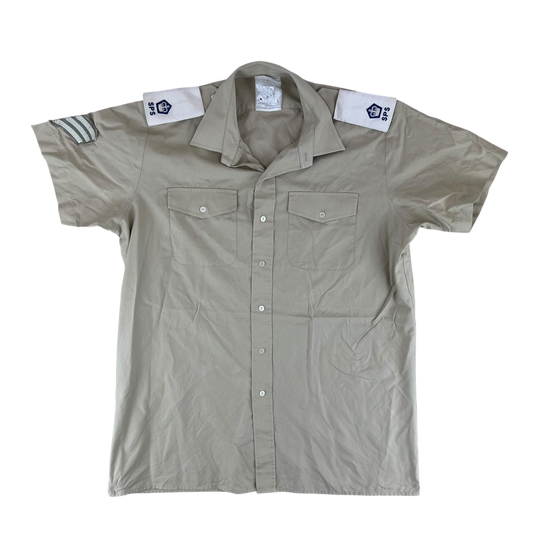 British Army Mens Fawn Shirt Short Sleeve - X Large C43