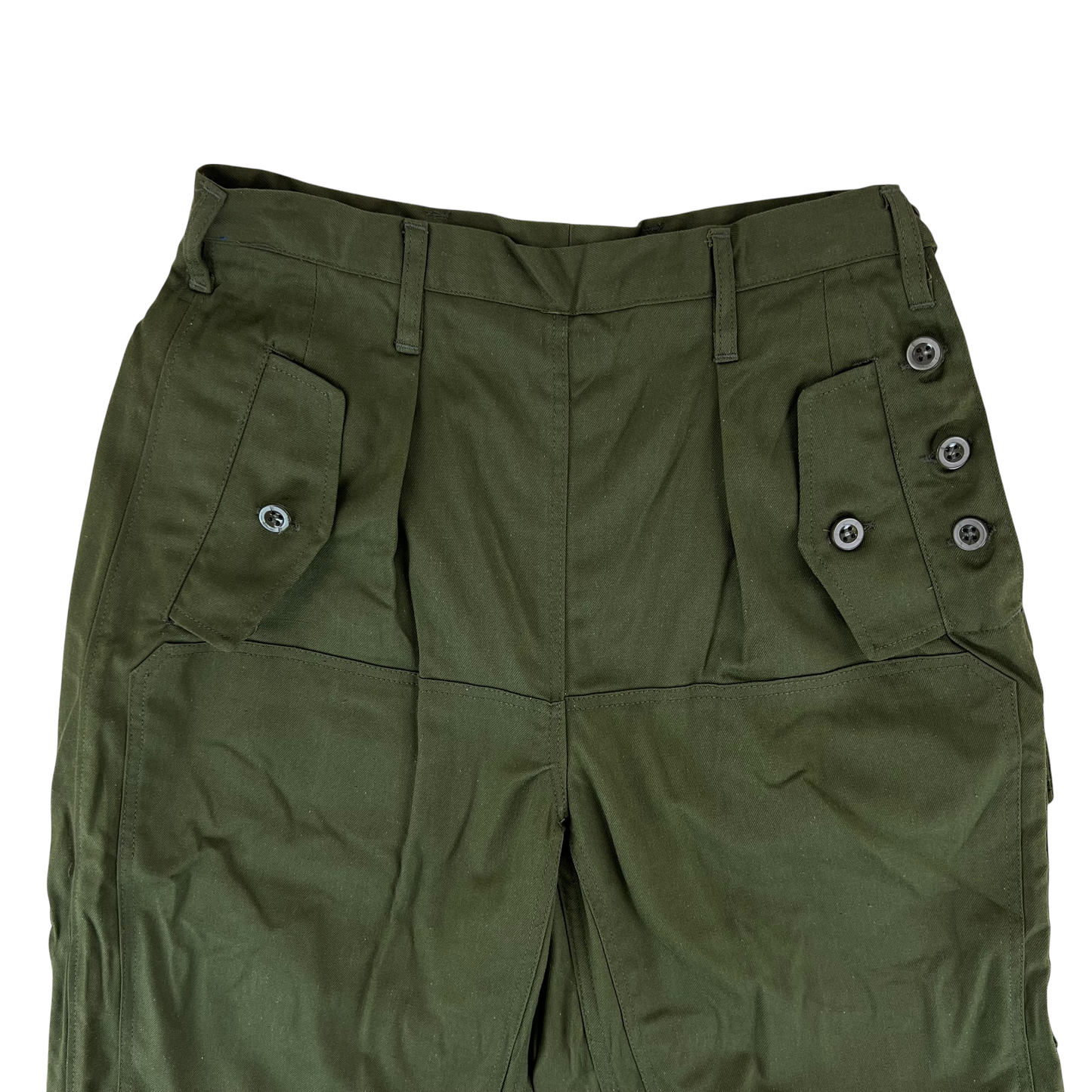 Czechoslovak Army M85 Women's Olive Green Trousers - W28 L30.5