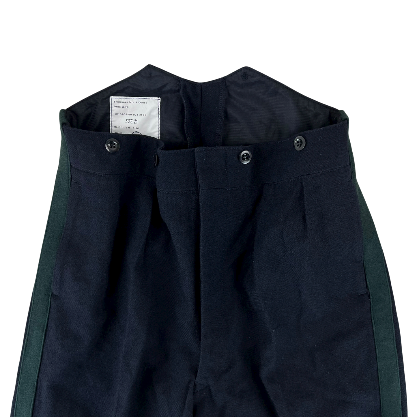 British Army No1 Blues Dress Trousers - Light Infantry / Rifles - W33 L32