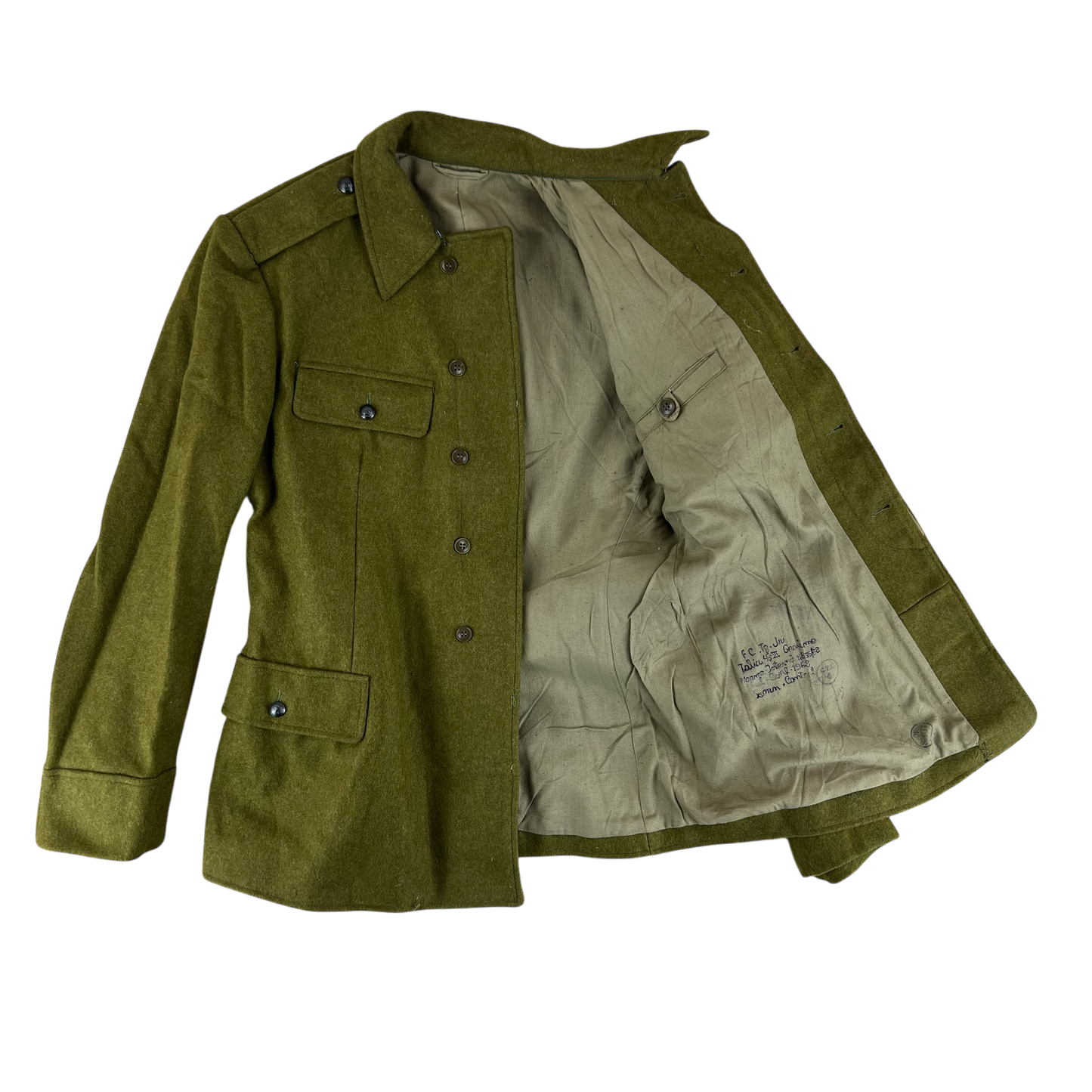 Romanian People's Army Khaki Field Jacket - Medium