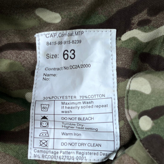 British Army MTP Camouflage Cap - XX Large 63cm