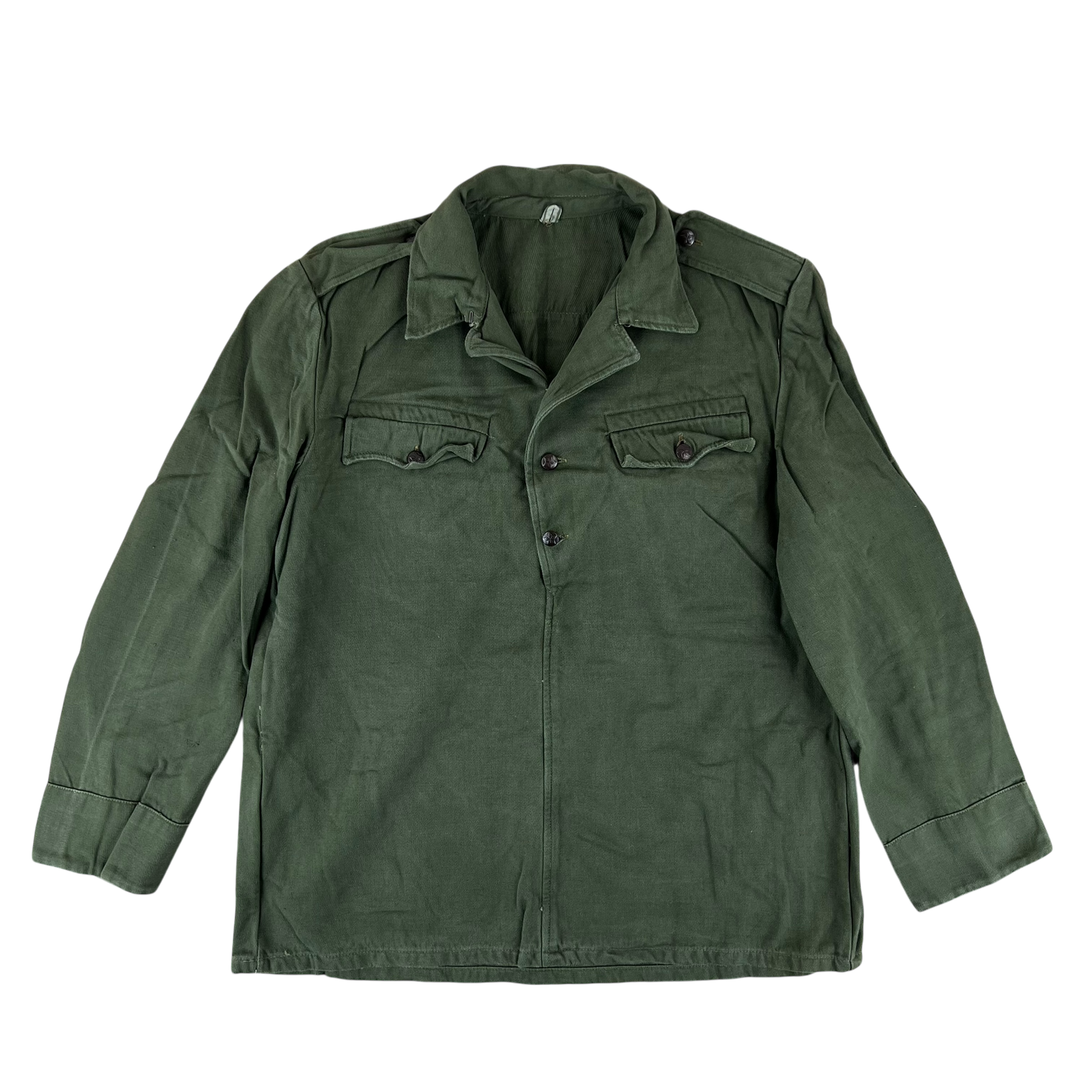 Bulgarian People's Army Olive Green Cossack Shirt - Large