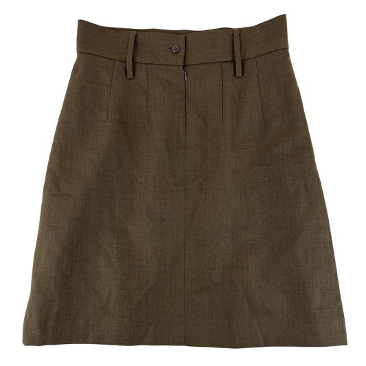 British Army Women's Barracks Brown FAD No. 2 Dress Skirt - W32 L23.5