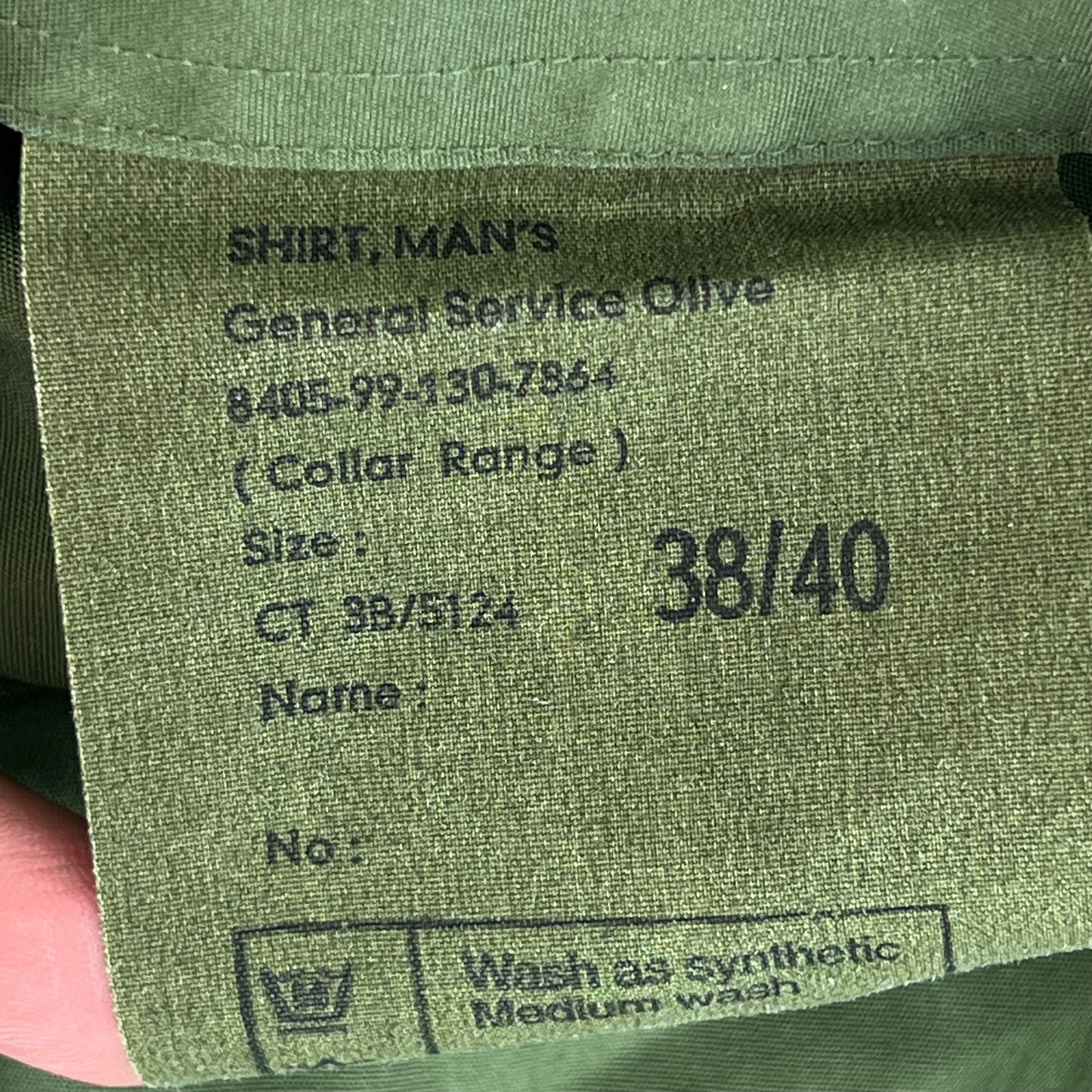 British Army Mens Olive Green Shirt Short Sleeve - Medium C38/40