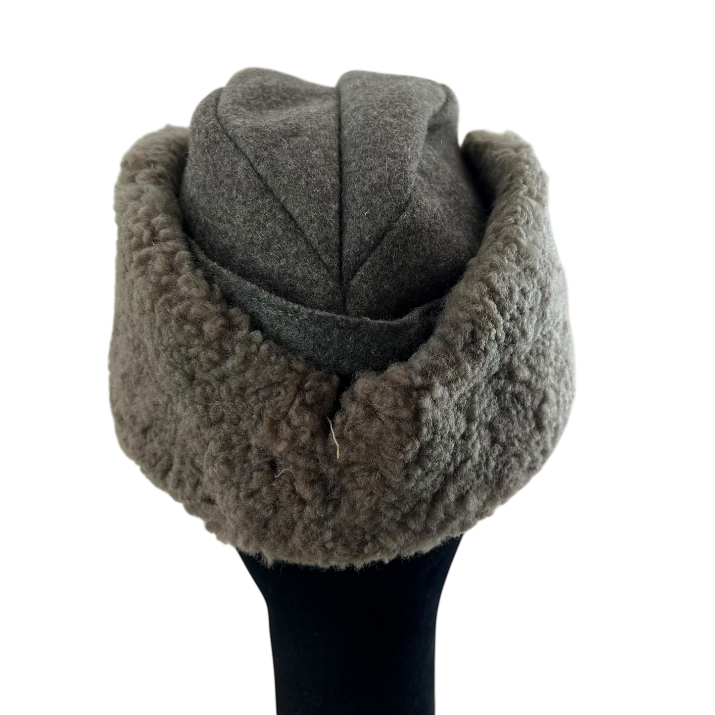 Swedish Army WW2 M43 Wool Ushanka Cap - Small 56cm