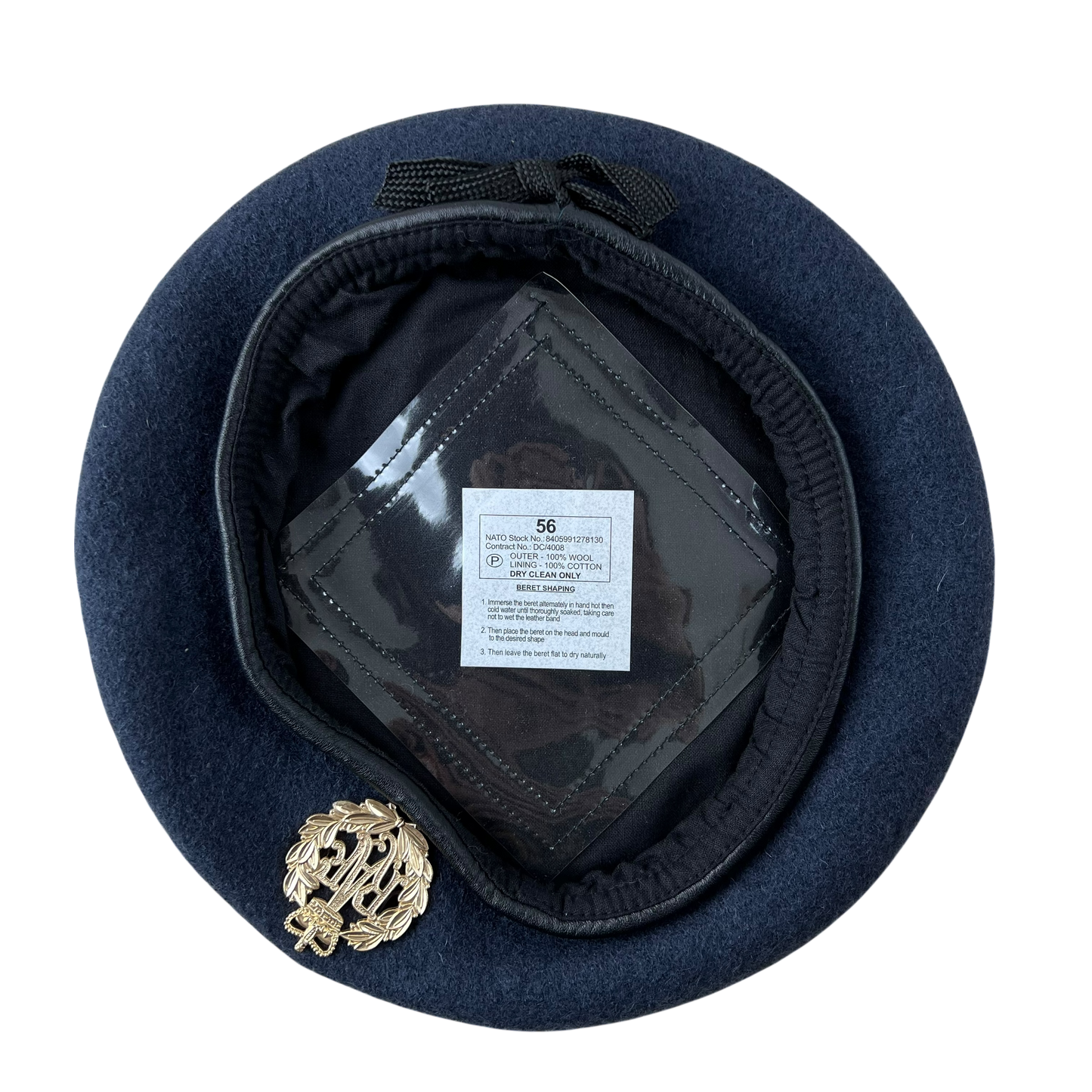 British RAF Beret w/ Badge - Small 56cm