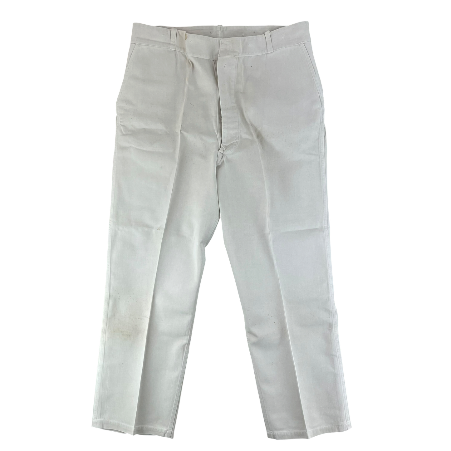 British Merchant Navy 40s 50s CC41 Tropical White Trousers - W40 L31