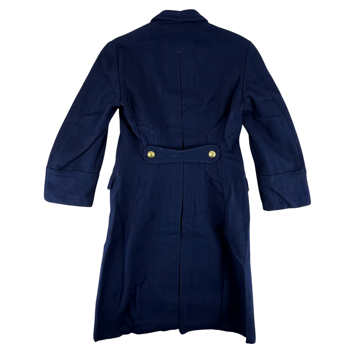 Romanian People's Navy 80s Blue Wool Greatcoat - Medium