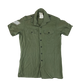 British Army Mens Olive Green Cotton Shirt Short Sleeve - Large C41/43