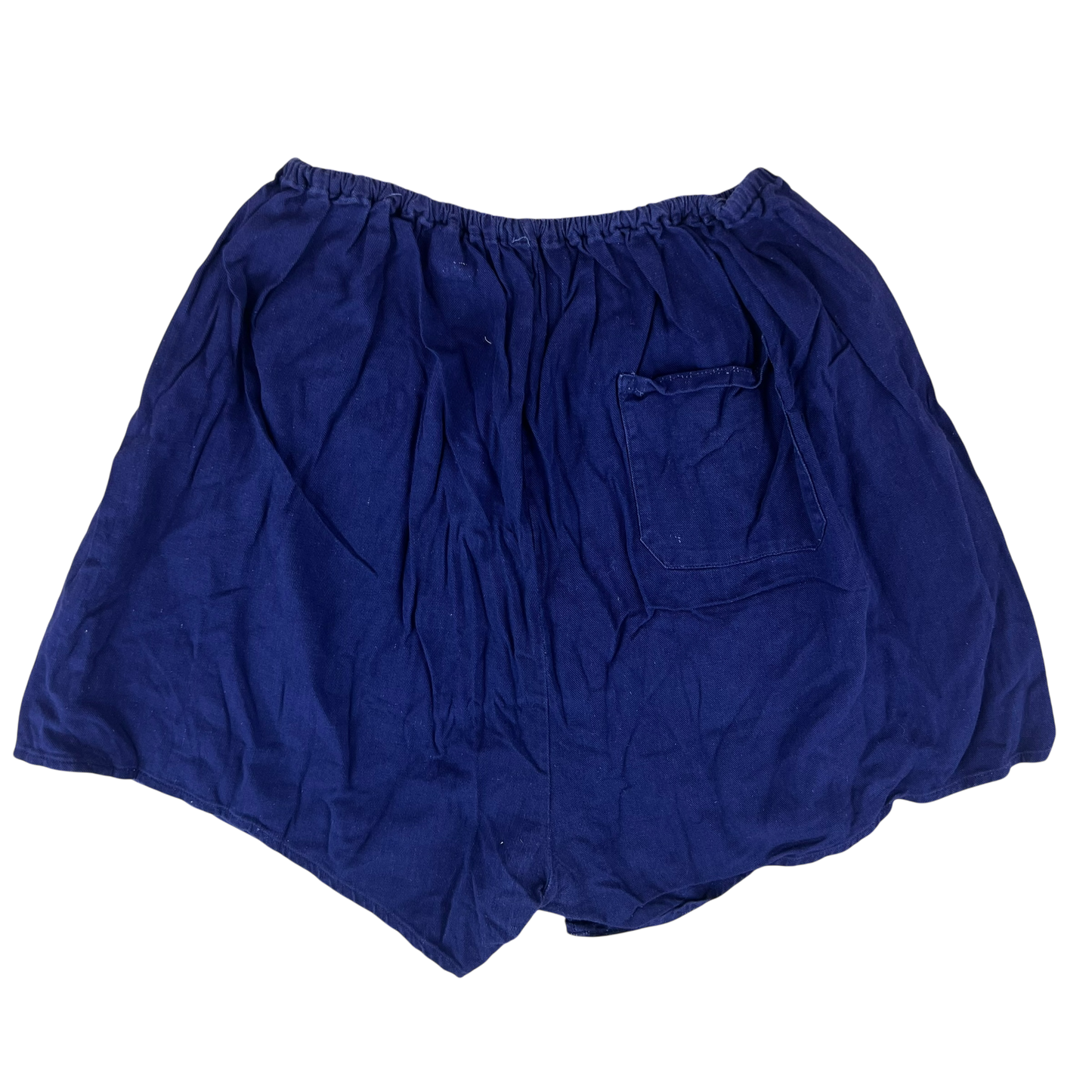 West German Army Cotton PT Navy Blue Swim Shorts - Medium