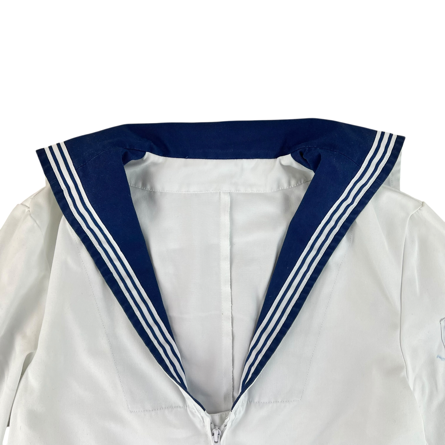 British Royal Navy Class II White Jumper Sailor's Top - Medium 170/100