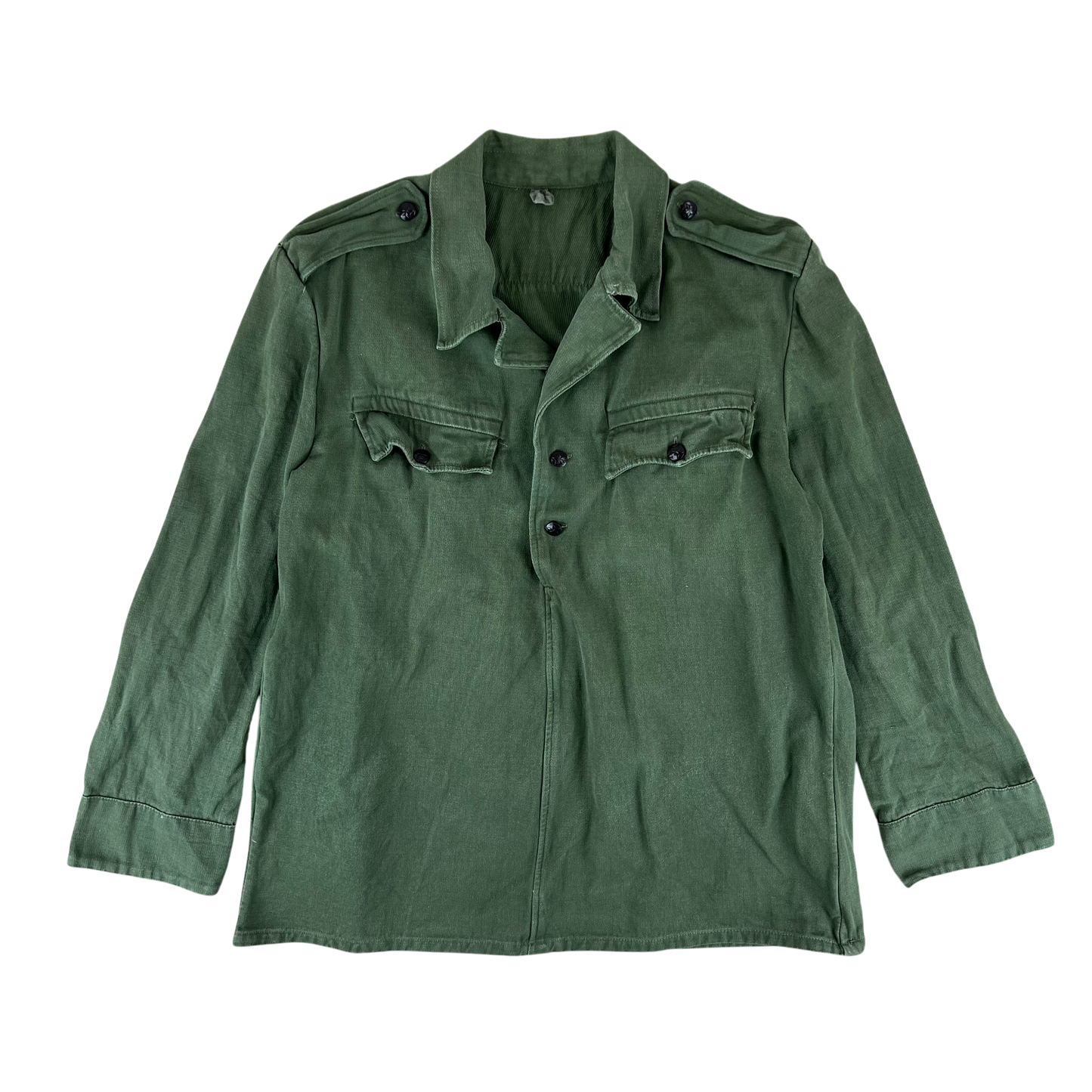 Bulgarian People's Army Olive Green Cossack Shirt - Large