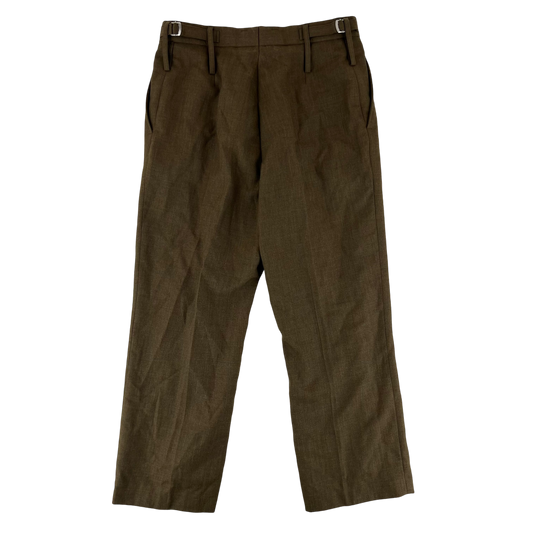 British Army No. 2 FAD Barracks Brown Women's Slacks Trousers - W32 L26 82/80